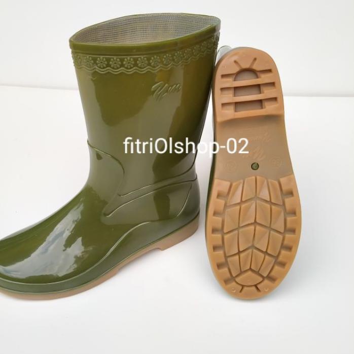 ✾ Sepatu Boots Karet Wanita Anti Air Boots Yumeida ☄