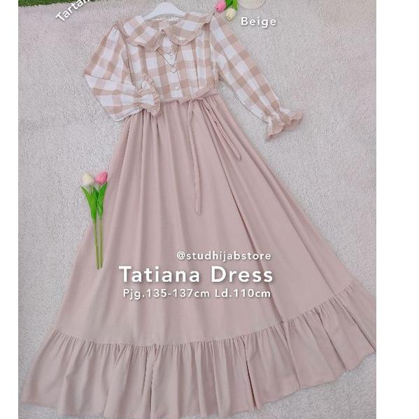 {MAN.10Jn22н} Baju Gamis Wanita Baju lebaran2022 TATIANA dress gamis virall