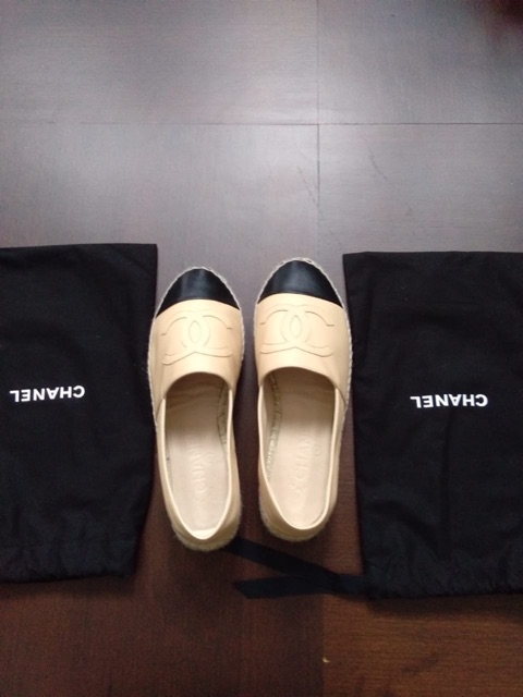 chanel trainers cream