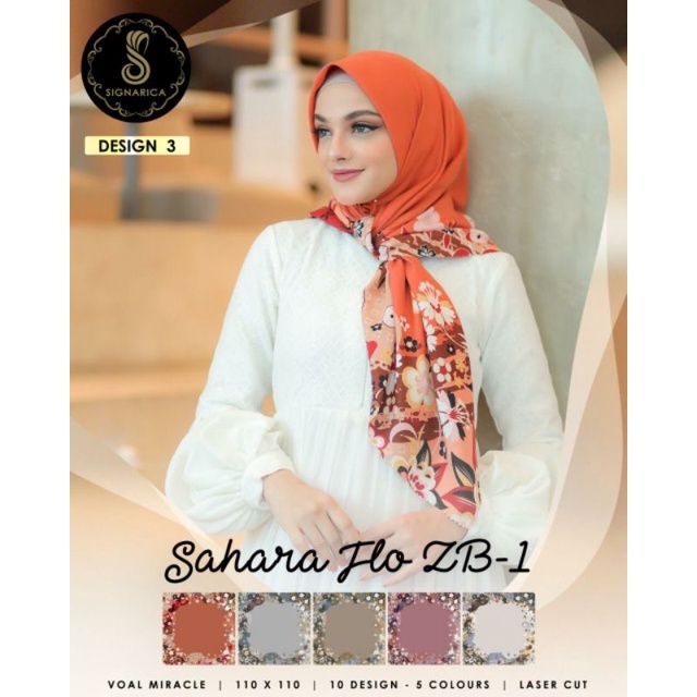 Promo jilbab segiempat motif grosir isi 4 jilbab