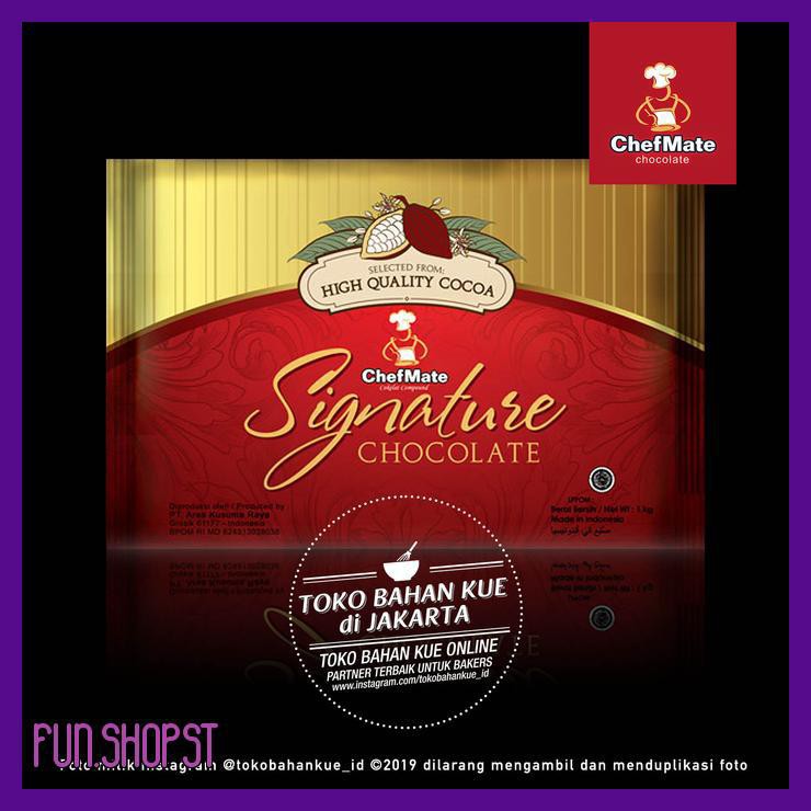 

CHEFMATE - SIGNATURE DARK CHOCOLATE 1KG COKELAT BATANG COKLAT BAKING