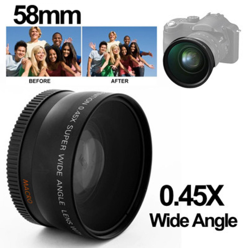 Super Wide Angle Lens with Macro 58mm for Canon - S-DAL-0001 [Hitam]