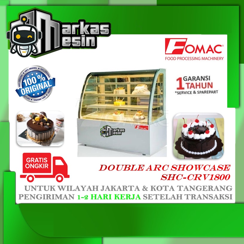 Showcase Kue Pendingin / Showcase Cake Double ARC SHC-CRV1800