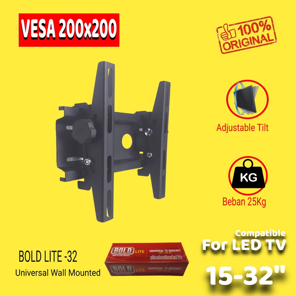 Breket TV 32 29 24 29 15 14 Inch - Bracket TV 32 Inch - Braket TV 32 Inch Universal 2 Arah Best Quality