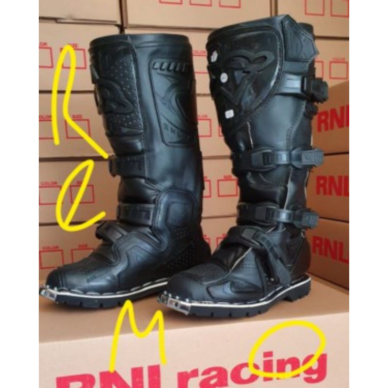 Sepatu Trail RNL G4 NEW MX 4 tali gesper strap enduro adventure cross boots boot shoes motor bike bi