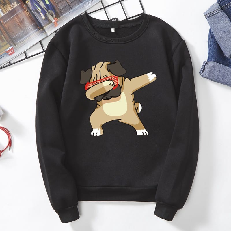 TokoMilkan - Sweater Anak Laki-Laki DOGGY SPIKE | Sweater Anak COWO Bahan Baby Terry Umur 1-7 tahun