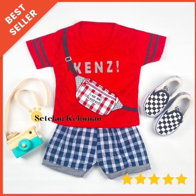 Setelan Baby Cowok 3-18bulan SNI Baju Bayi Laki Laki Kasual tas Set Baby Boy 1thn Keren Trendy COD