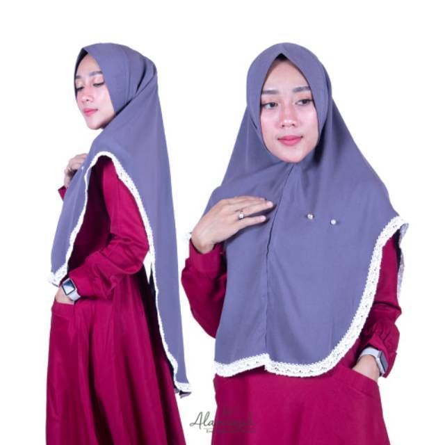 Alantasik-jilbab arnia soft pet antem khimar pinguin jumbo wollycrepe soft ped R.8