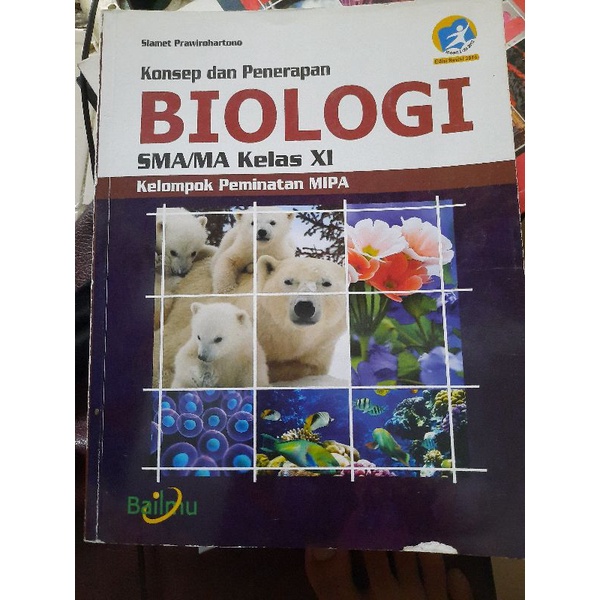 Buku paket BAILMU BIOLOGI kelas 11 XI SMA