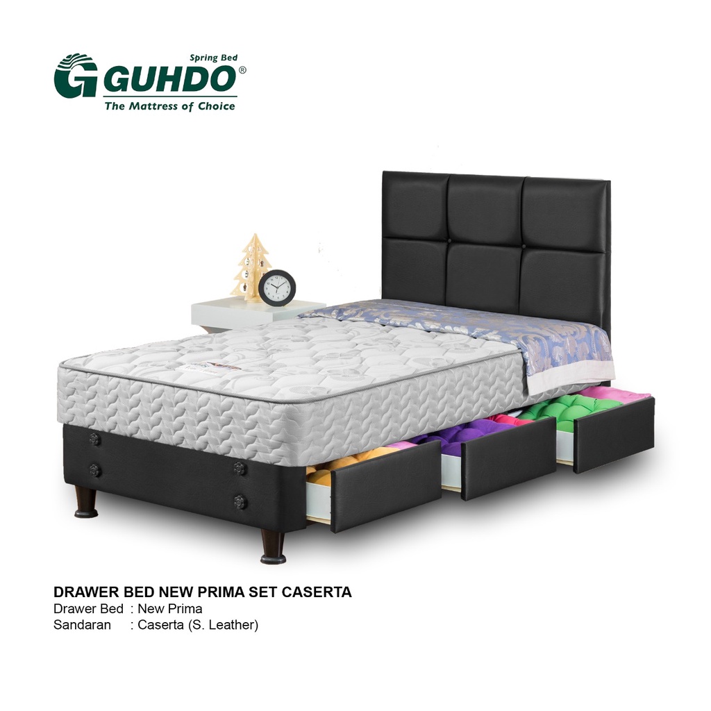 Bed Set Spring Bed Guhdo - Caserta Drawer Bed New Prima / 3 Laci