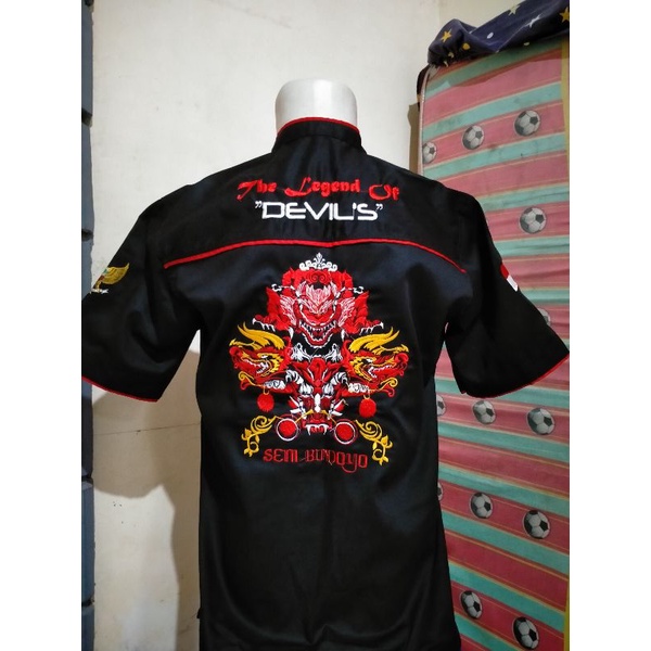 Baju bordir motif barongan devil murah