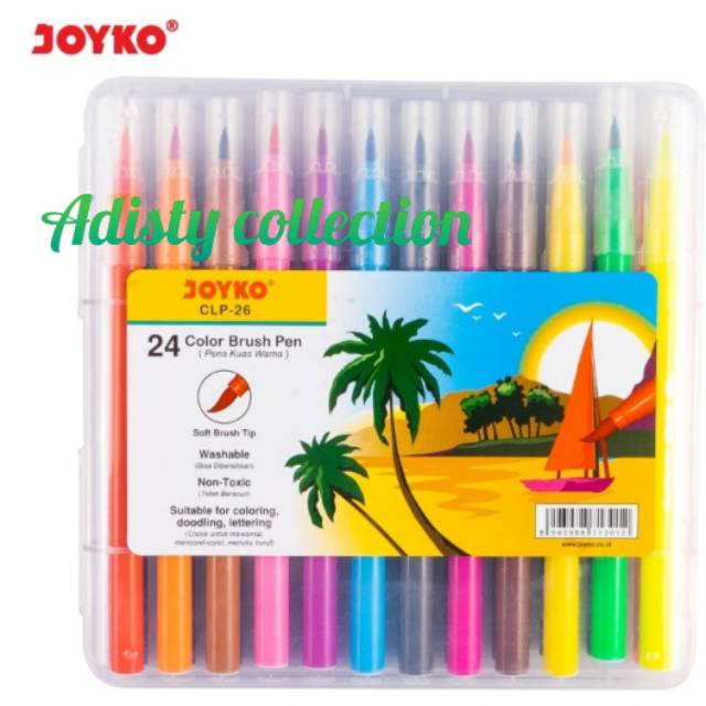 

Color Brush Pen Pena Kuas Warna Joyko CLP-26 24 Warna Color