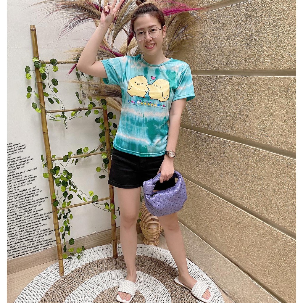 VS GG  - baju atasan kaos TIE DYE wanita AYAM PIYU