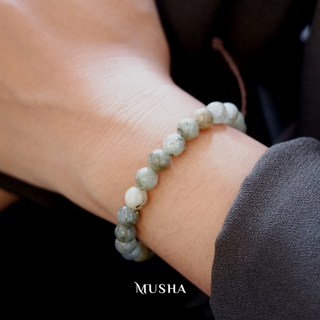 Musha Natural Stone Bracelet - Chain &amp; Hook | Gelang Batu Gelang Wanita