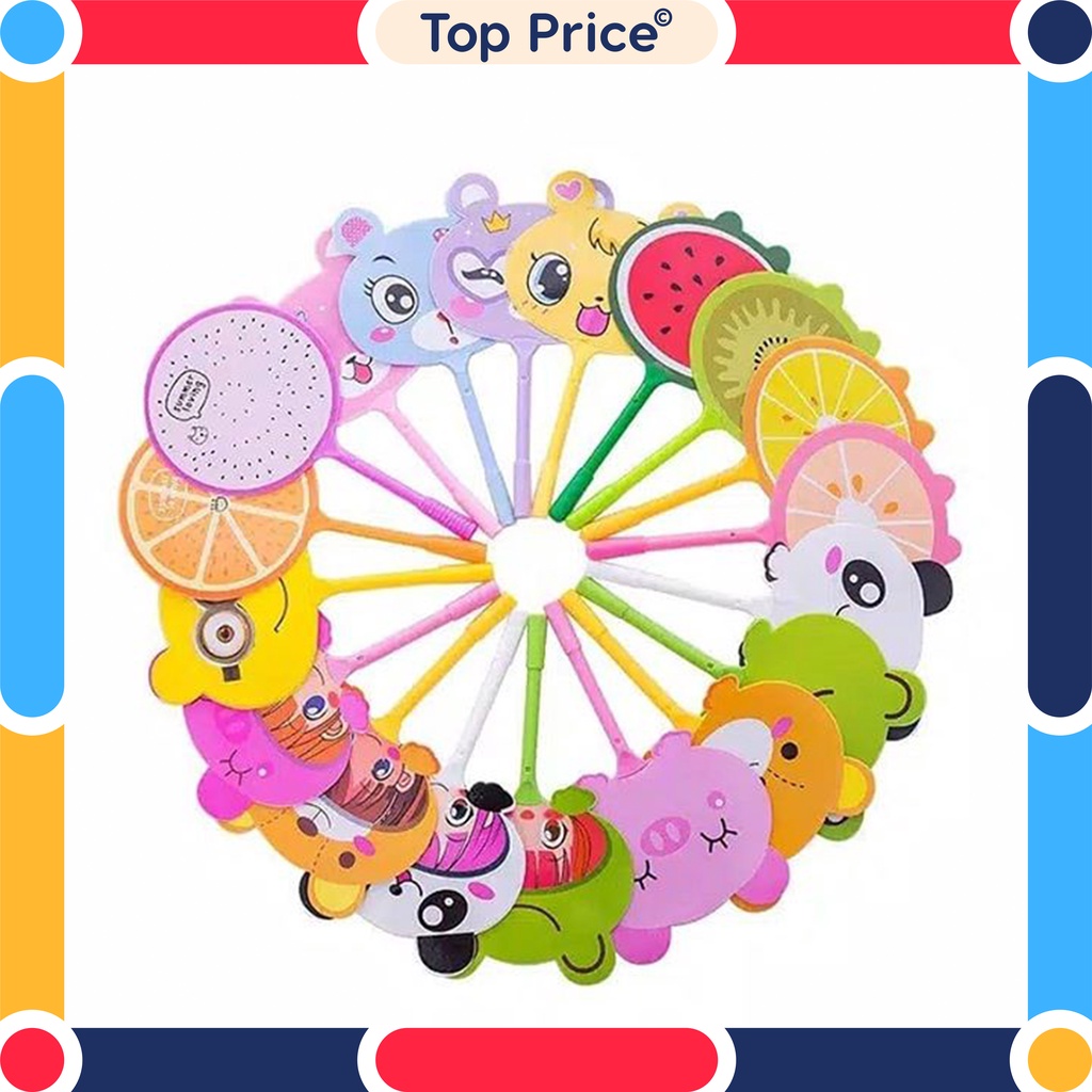 Topprice Pena Motif  Kipas BTS karakter Lucu Animal &amp; Buah Pena Kipas Karakter U09