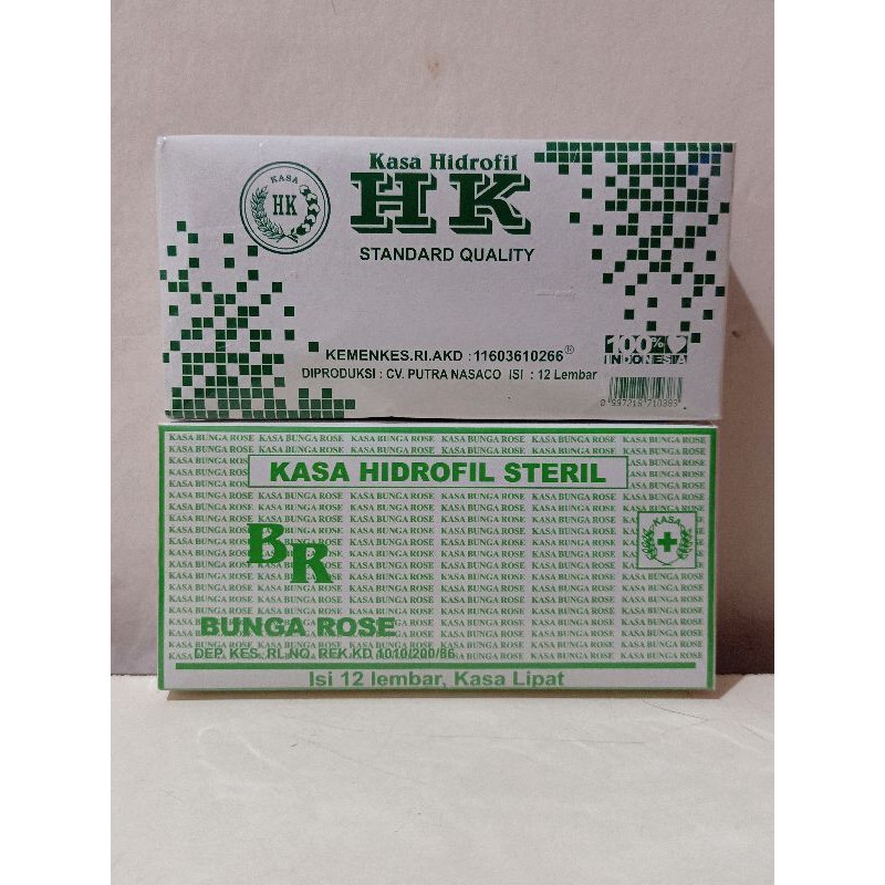 Kasa Hidrofil Steril isi 12 lembar