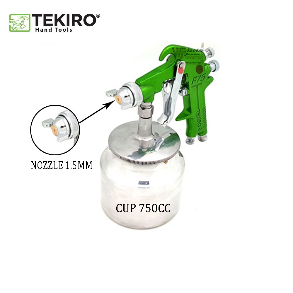 spray gun tekiro f75s spet cat tabung bawah 750cc spray gun cat semprot angin kompresor spray cat du