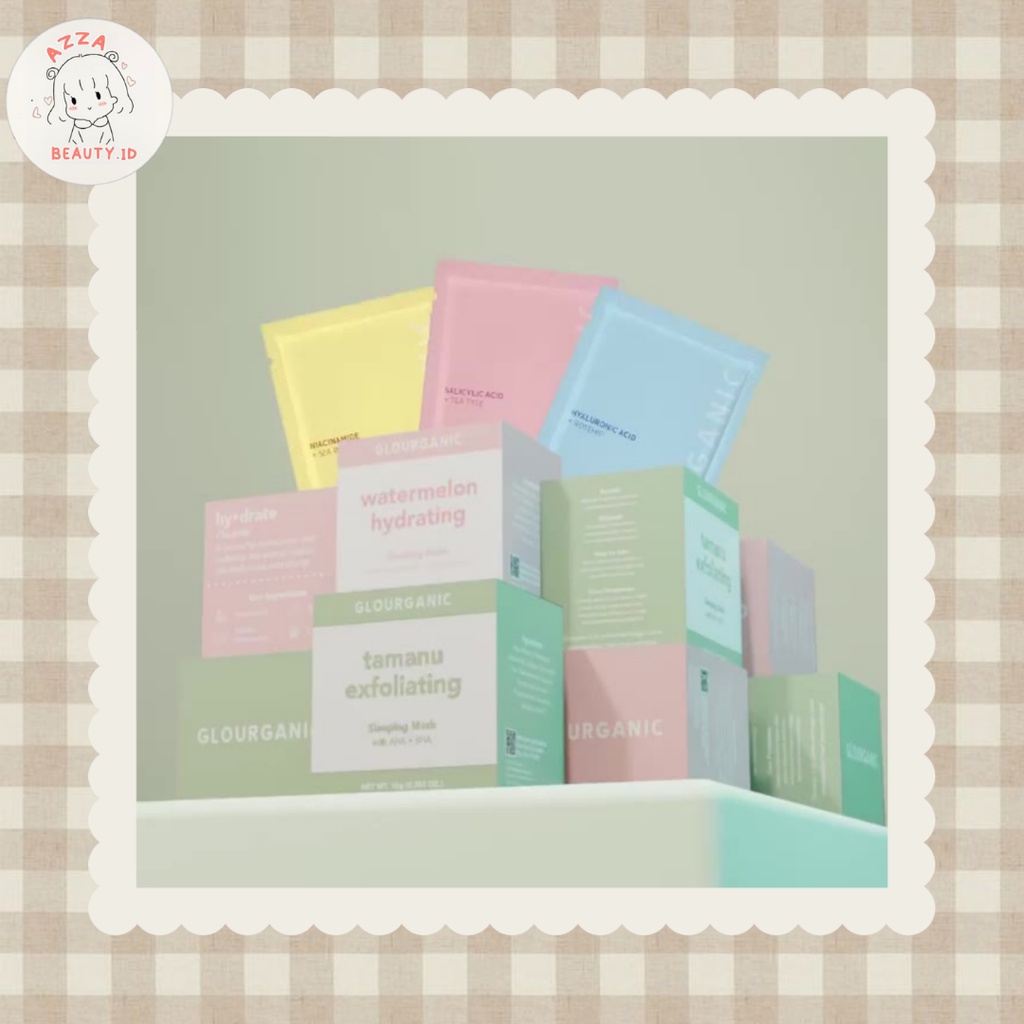[READY] [BPOM] (FREEMASK) SLEEPING MASK GLOURGANIC TAMANU EXFOLIATING | WATERMELON HYDRATING SLEEPIN