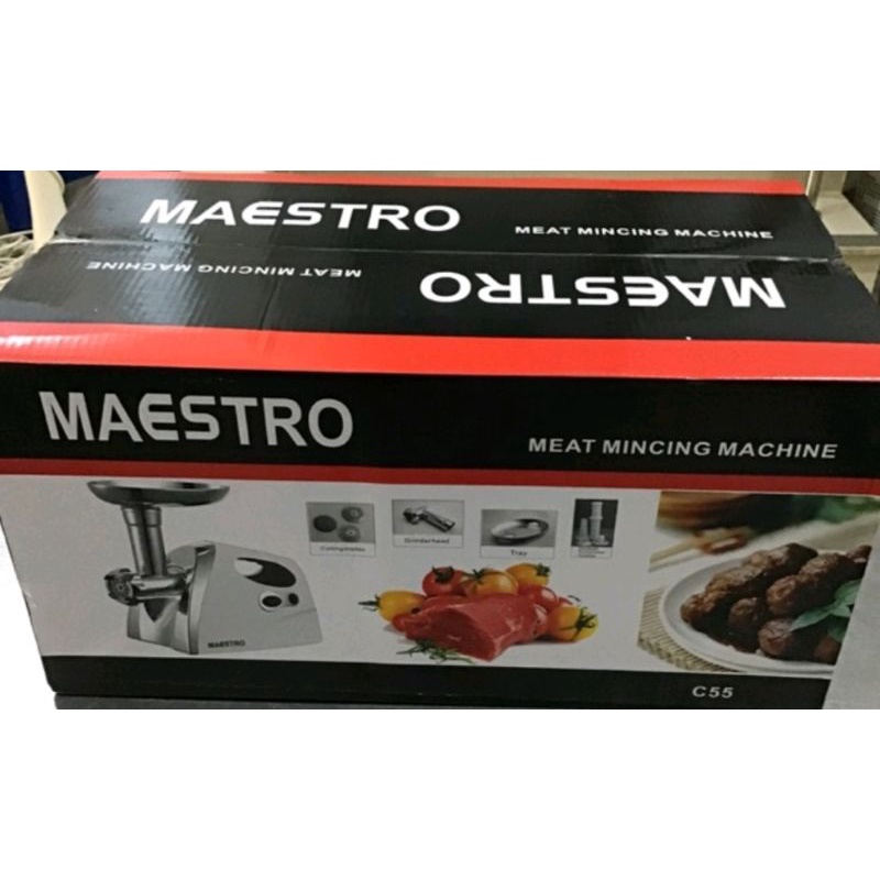 MESIN GILINGAN DAGING LISTRIK MAESTRO C55 ELECTRIC MEAT MINCER MAESTRO