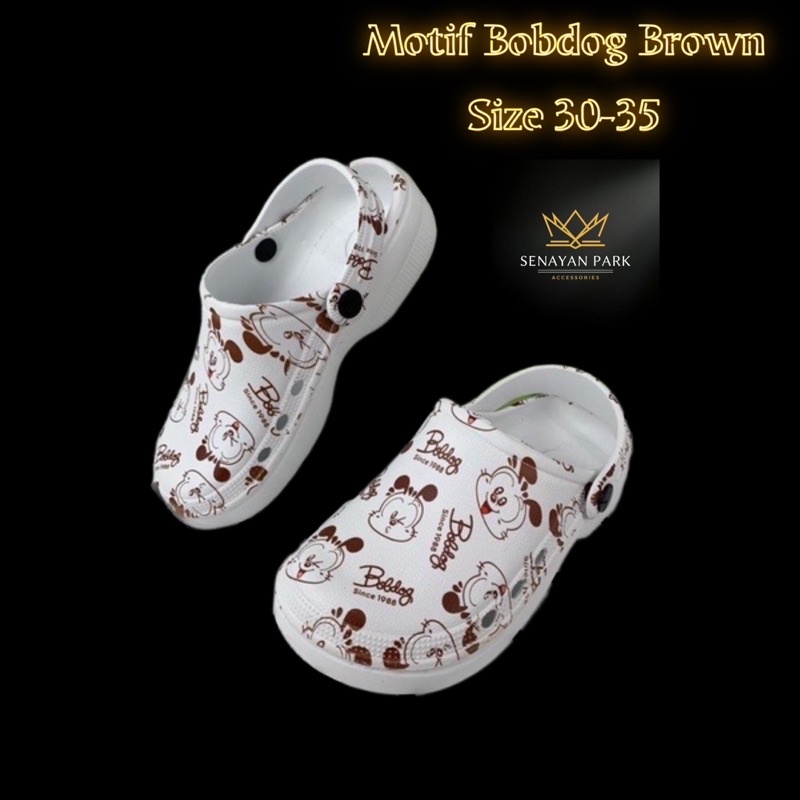 Sandal Baim Anak Motif Bobdog Size 30-35/Sandal Kodok Anak Unisex Promo Sen