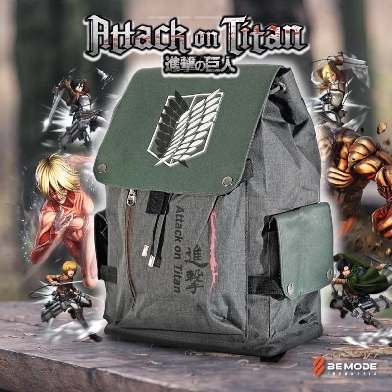 Tas Ransel Backpack Kanvas Anime One Pice AoT Nakama - Leona Special Edition – LANGFORD