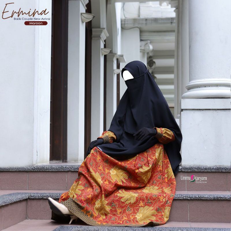 Gamis Only Ermina batik by. Ummu Maryam Collections