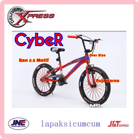 SEPEDA ANAK BMX 20 INCH BAN POMPA BAN 2.5 MOTIF TANGO UNTUK ANAK USIA 8-12 TAHUN BUKAN PASIFIC UNITE
