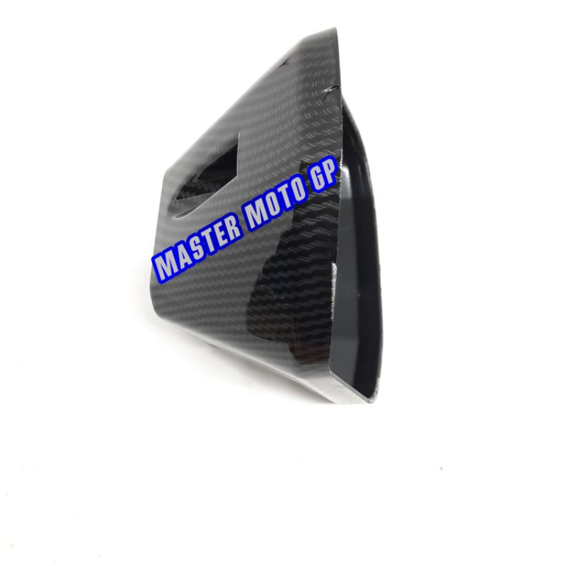 COVER CORONG KNALPOT VARIO 125 150 FI NEW - tutup corong kenalpot vario 125 vario150 fi new carbon Zoro fine