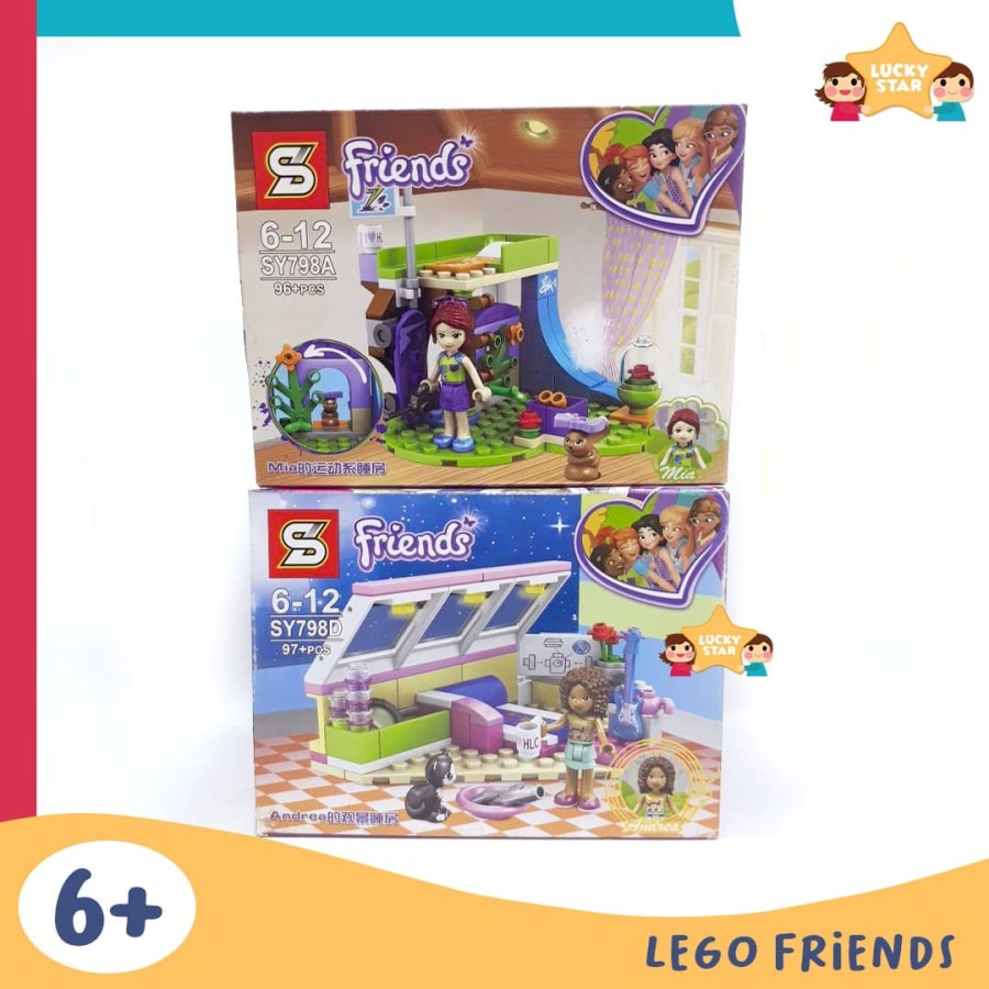 BLOCK KARAKTER LEGO FRIENDS SY798 SY 798 A D | FRIENDS MIA ANDREA