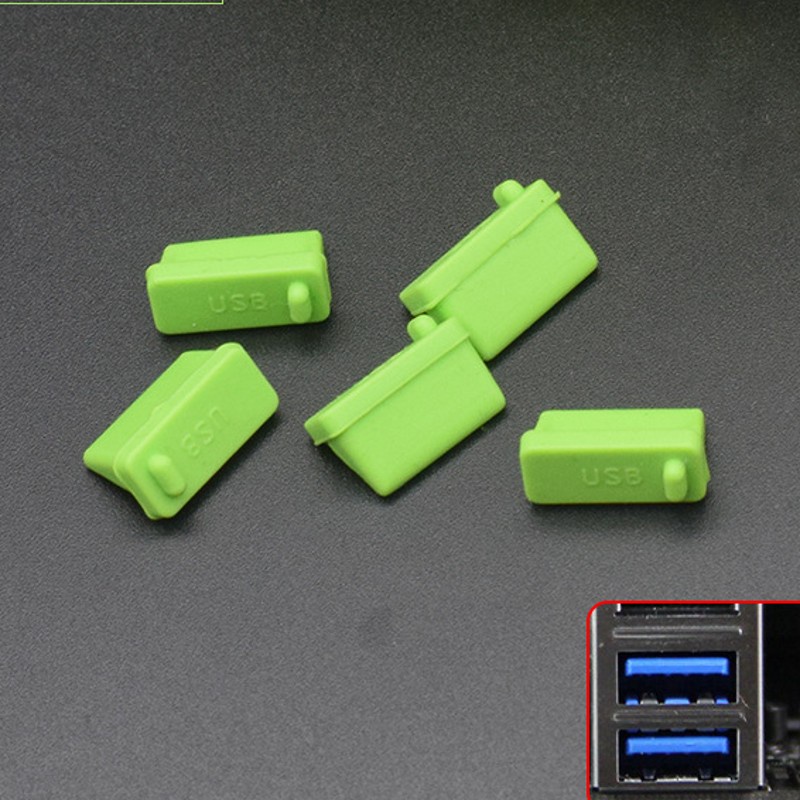 [Colorful Anti Dust Plug for Laptop] [Silicone Cover Stopper Laptop Dustproof USB Interface Waterproof Cover]