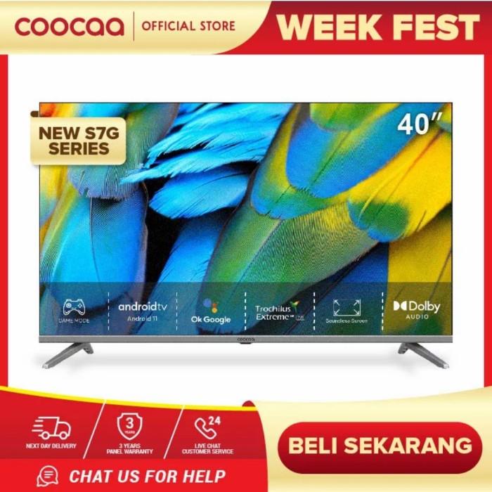 COOCAA 40S7G 40 inch Android 11 Smart LED TV Digital DVBT2 5G FHD