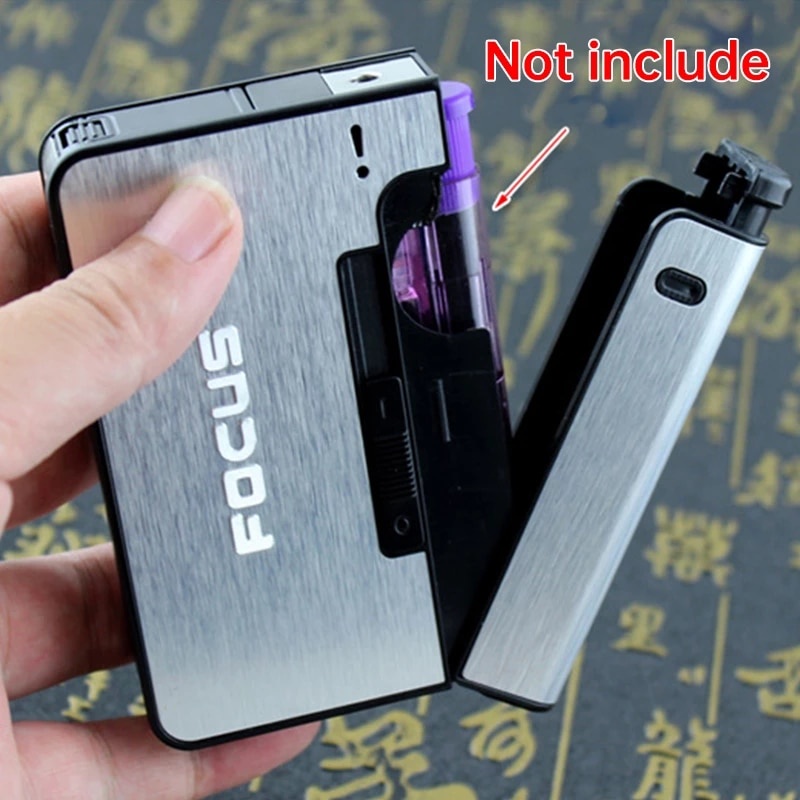 Focus Kotak Holder Gadget Otomatis Portable Bahan Metal Untuk Pria