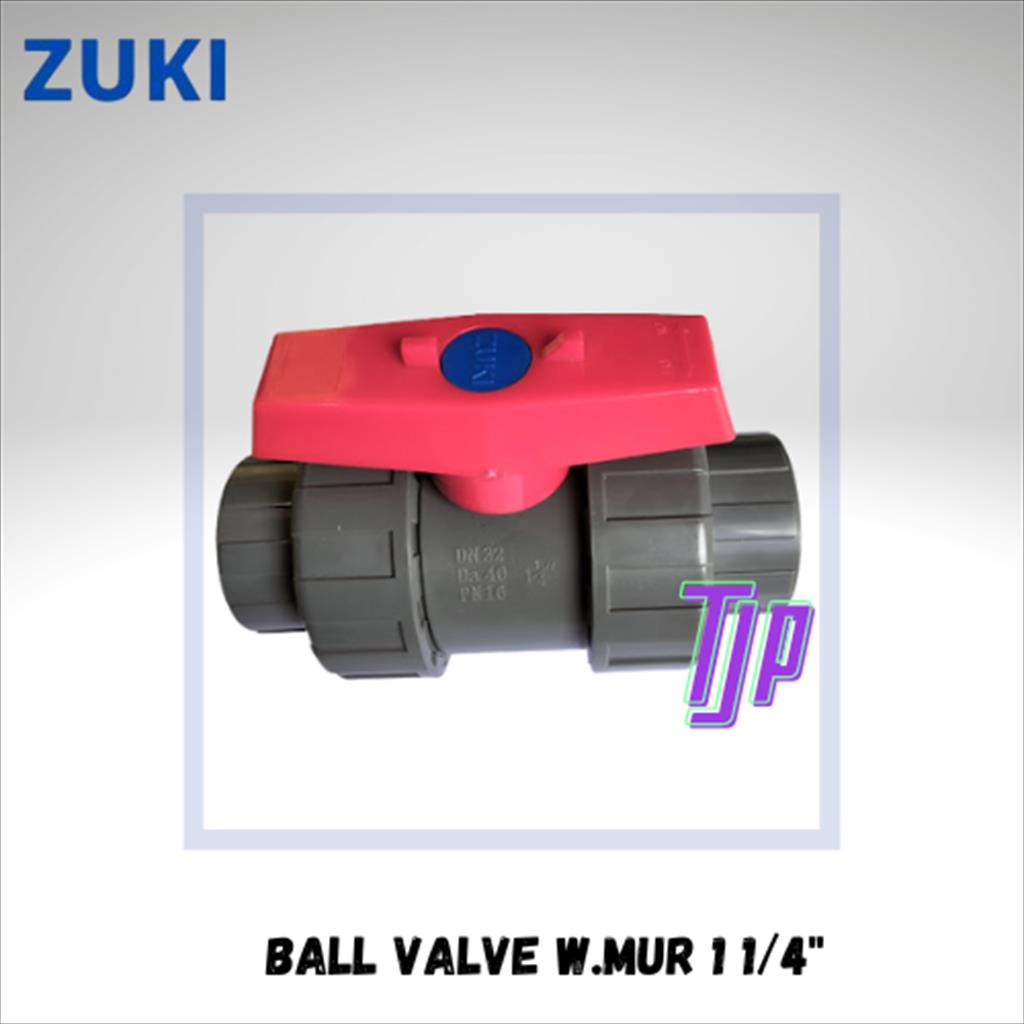 BALL VALVE WATER MUR ZUKI  1 1/4&quot;