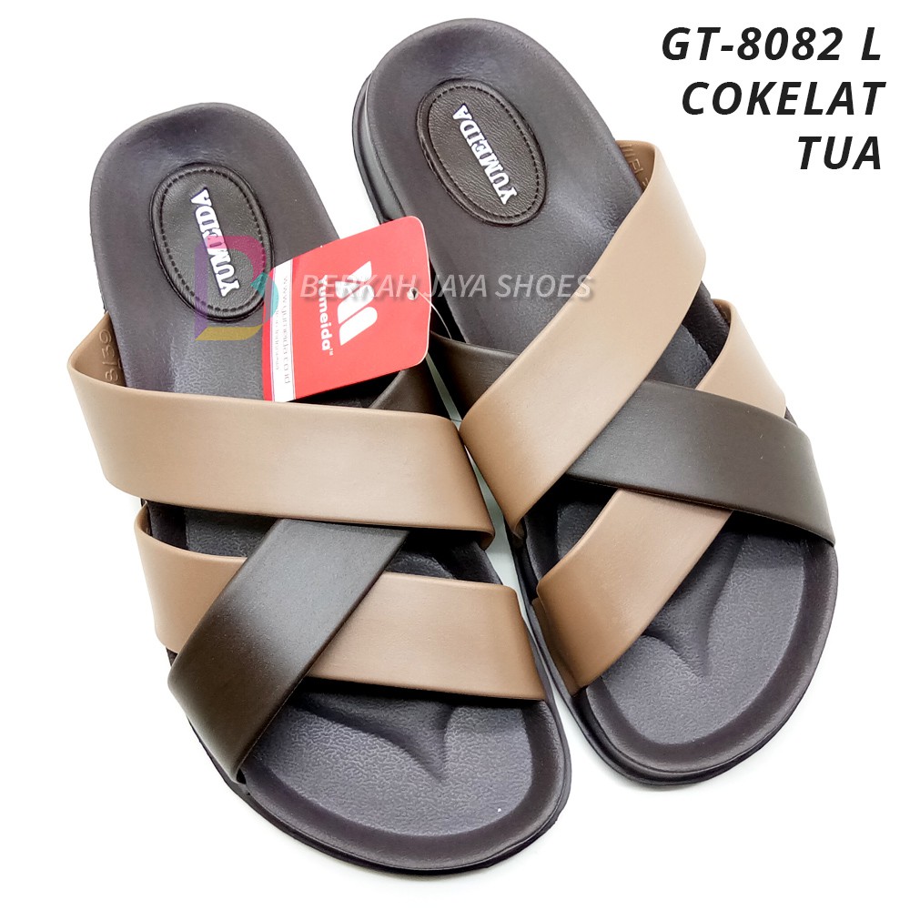 Sandal Pria Karet - Sandal Selop Karet Pria Yumeida GT-8082 L Varian Warna