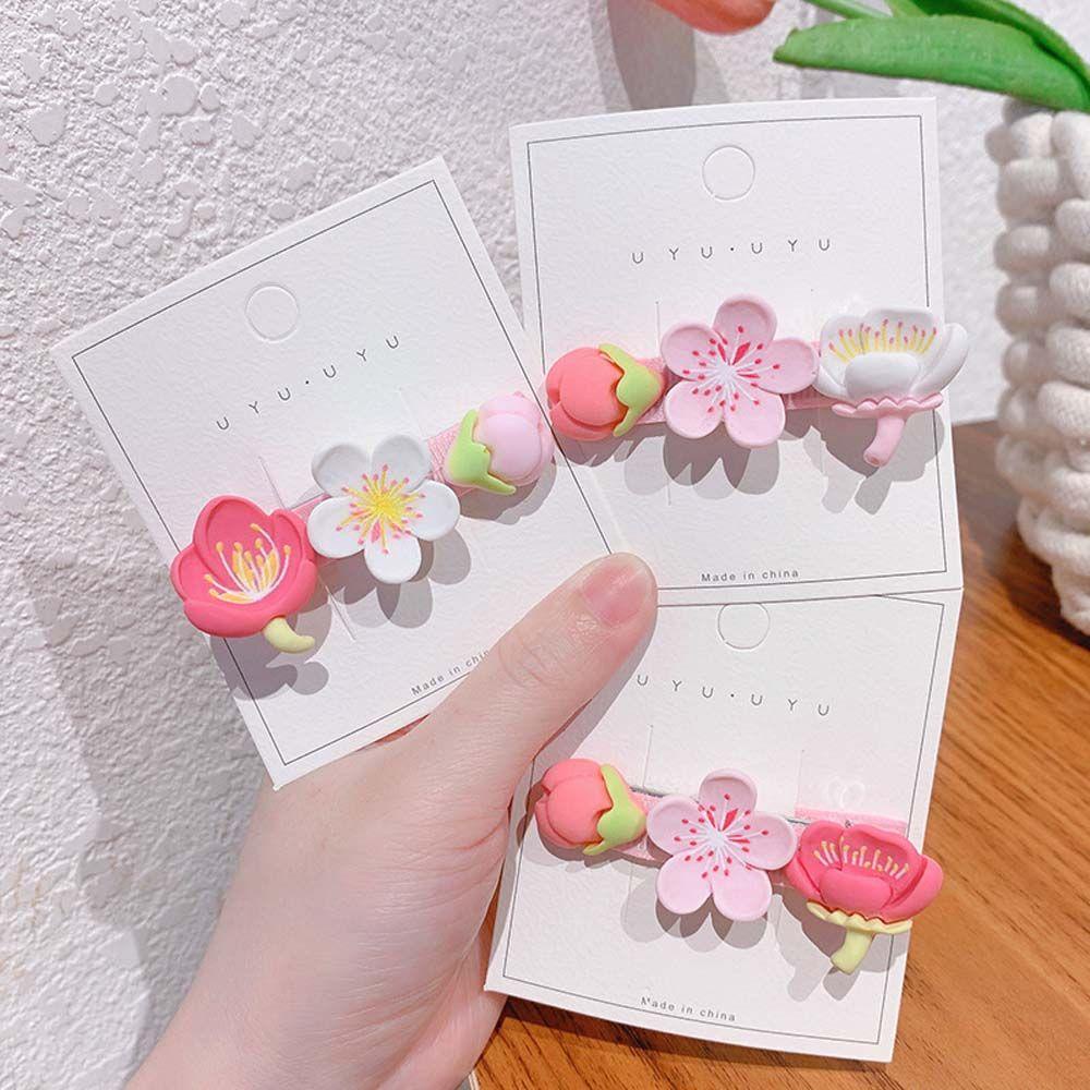 Agustinina Bunga Jepit Rambut Hadiah Segar Elegan Kuncup Wanita Hiasan Kepala Aksesoris Rambut Duckbill Klip Perhiasan Hiasan Hair Clip