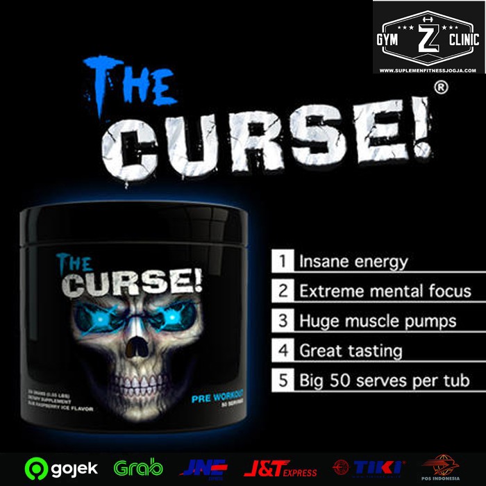 Jual the curse pre workout 50 serving AOM BPOM preworkout the curse