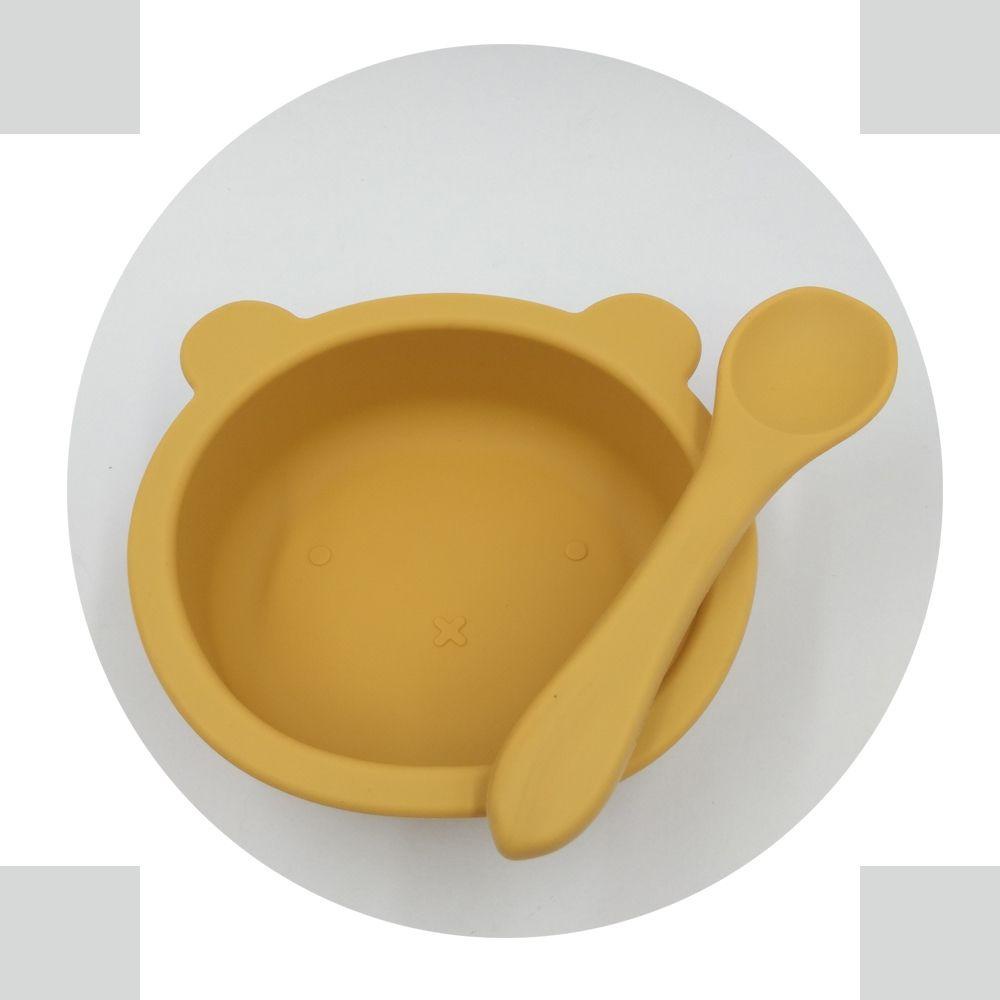 Top Piring Anak Anti Gerah Mangkuk Beruang Anak Training Piring Makan Suction Cup Bowl