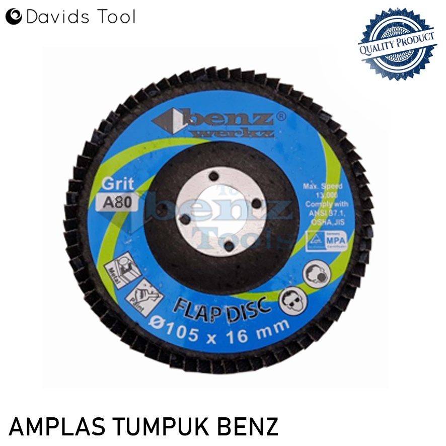 Flap Disc Amplas Gerinda Grinda Tumpuk Benz