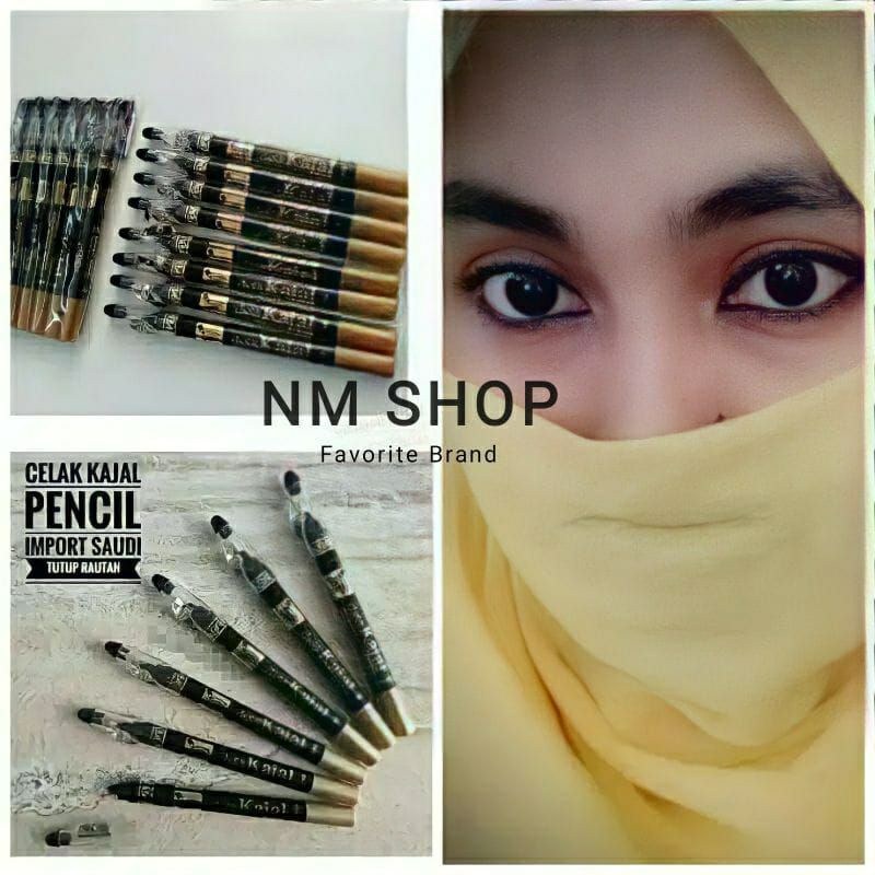 Celak kajal pensil/ Celak kajal arab/Celak hitam kajal/eyeliner celak/Celak tarem