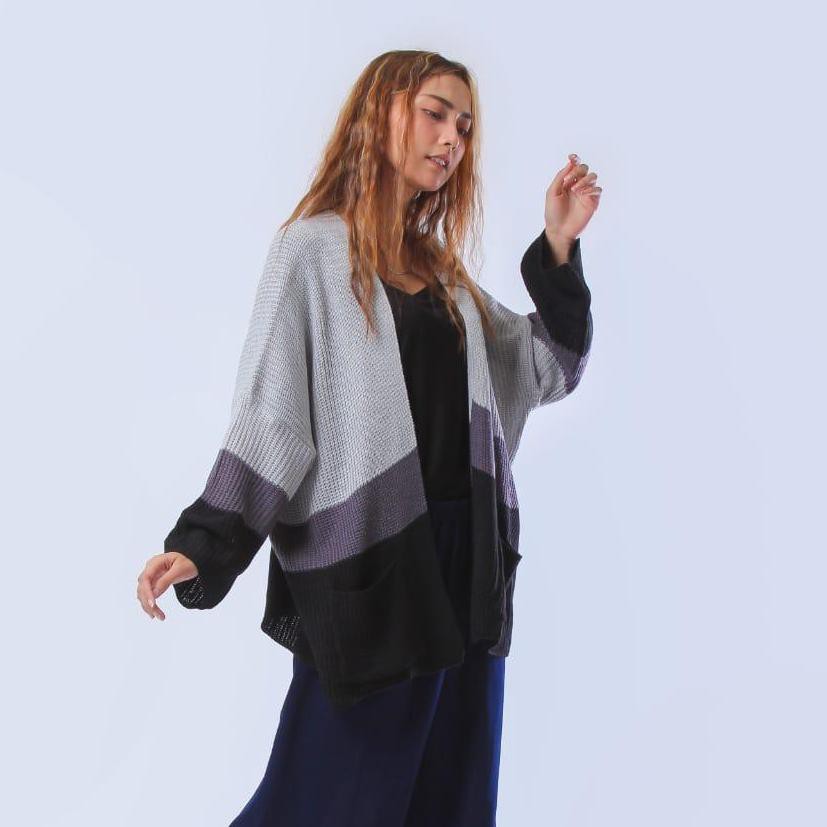 KALILA - CAMEROON Cardy / Cardigan Oversize / Cardigan Rajut Wanita Dewasa / Kardigan Rajut Wanita