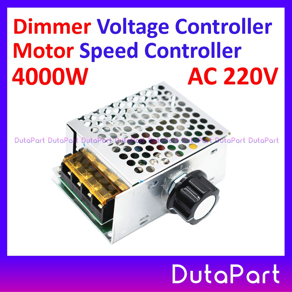 Dimmer AC 220V 4000W SCR Voltage Regulator Kecepatan Motor Suhu Lampu