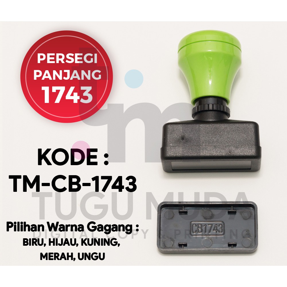 

GROSIR Gagang Stempel Flash PERSEGI PANJANG 1743 (17x43mm) -TM-CB-1743