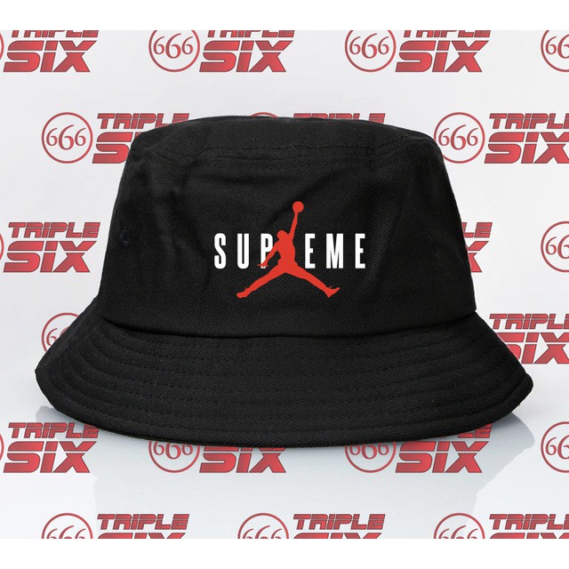 Topi Bucket red box jordan