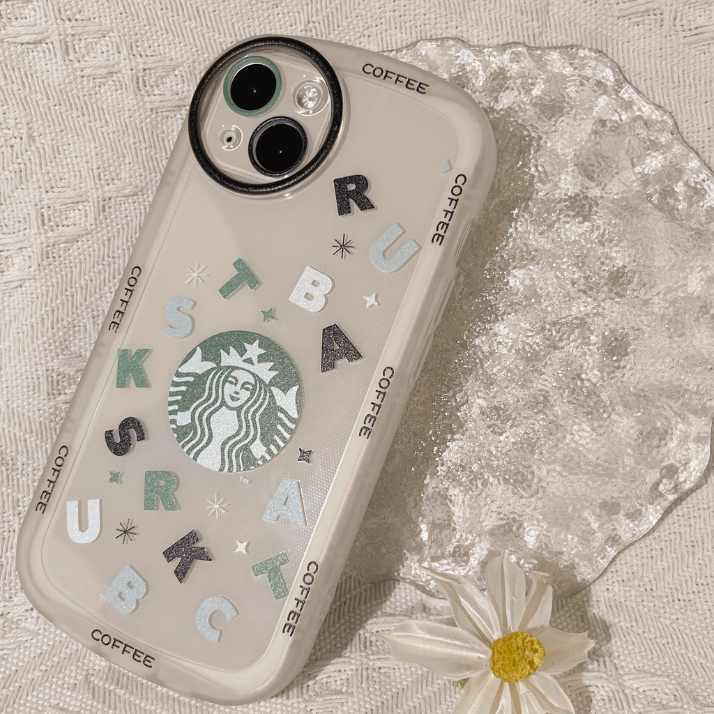 Case Pelindung Bahan TPU Desain Starbucks Untuk iPhone 11 13pro 13prm iPhone 12 7Plus xs 8Plus XR 7 8 XR 11pro xs Max 12Pro Max