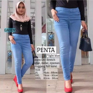 INN DENIM Jegging Jeans  Panjang Extra Jumbo Celana  Wanita  