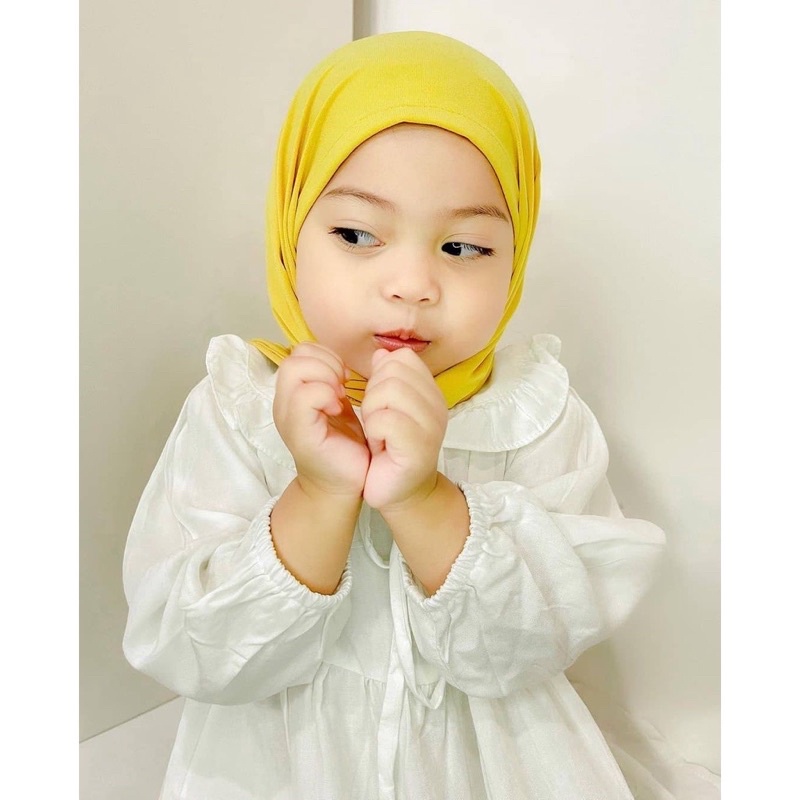 Segitiga Instan Anak Jersey Premium - Hijab Segitiga Kids Jersey