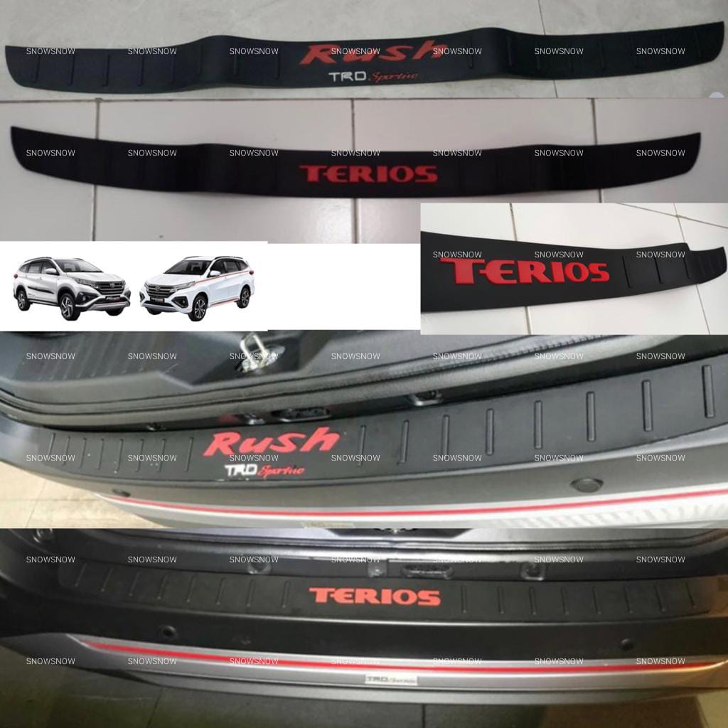 Sillplate Belakang All New Rush Terios 2018 2021 2022 UP Hitam Karet