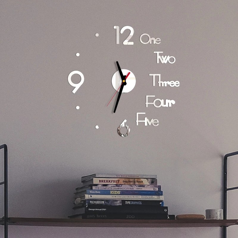 JAM DINDING 3D DIY DEKORASI WALL BIG / SMALL CLOCK DIY