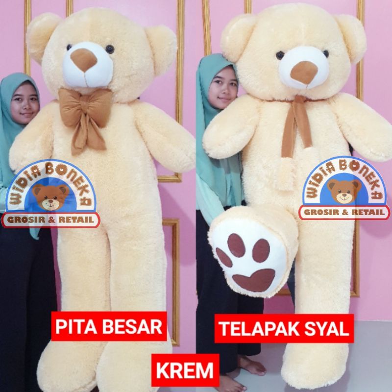 Boneka teddy bear super jumbo ukuran 1,6 meter