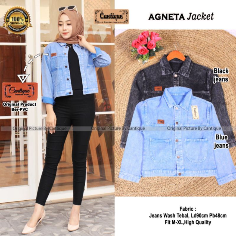 agneta jacket jaket jeans by cantique